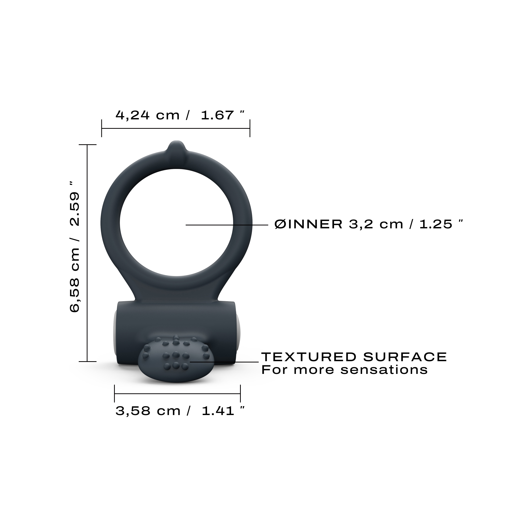 Эрекционное кольцо DORCEL POWER CLIT BLACK_4