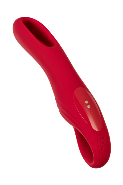 Стимулятор с двигающимся язычком Flovetta BEGONIA, силикон, розовый, 18.5 см_6