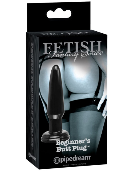 Анальный плаг небольшого размера Fetish Fantasy Series Limited Edition Beginner's Butt Plug - Black_1