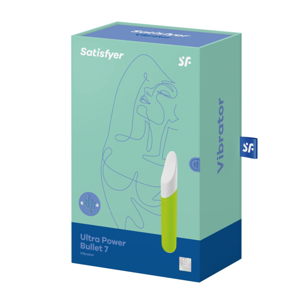 Мини вибромассажер Satisfyer Ultra Power Bullet 7, зеленый_1
