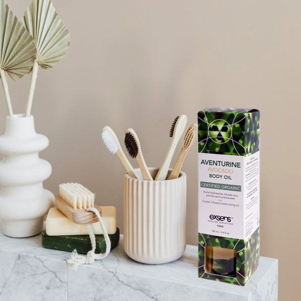 Органическое массажное масло с камнями AVENTURINE AVOCADO (Авокадо)_4
