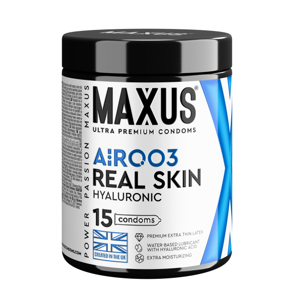 Презервативы MAXUS 003 с железным кейсом, гладкие, экстратонкие, с гиалуроновой кислотой, 15 шт_5