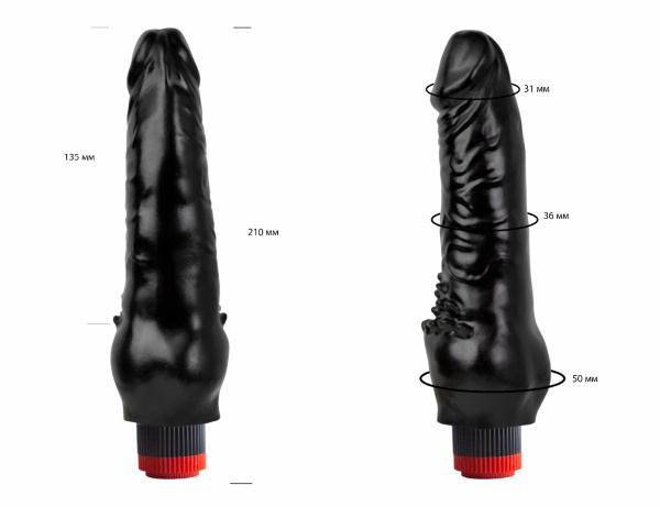 Вибратор реалистик черный  Биоклон 410900ru_3