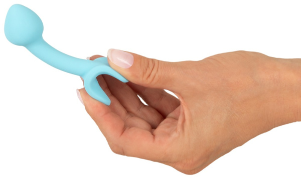 Анальная пробка мини Cuties голубая_5