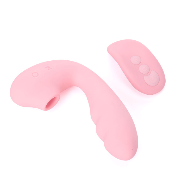 Вакуумный вибростимулятор BeYourLover Tara с дистанционным управлением, розовый_2