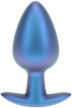 Анальная пробка из силикона L - Metallic Blu_5