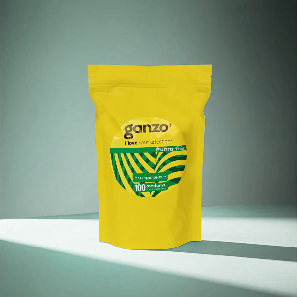 Презервативы Ganzo Ultra thin, ультратонкие, латекс, 18 см, 100 шт_1