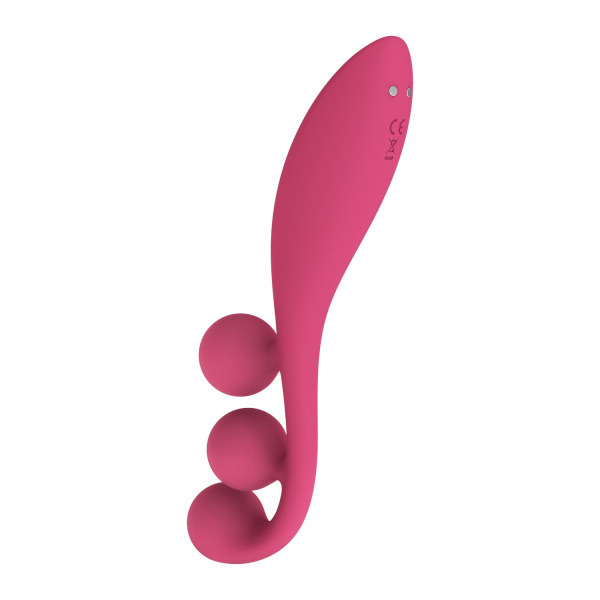 Тройной вибромассажёр Satisfyer Tri Ball 1, красный_4