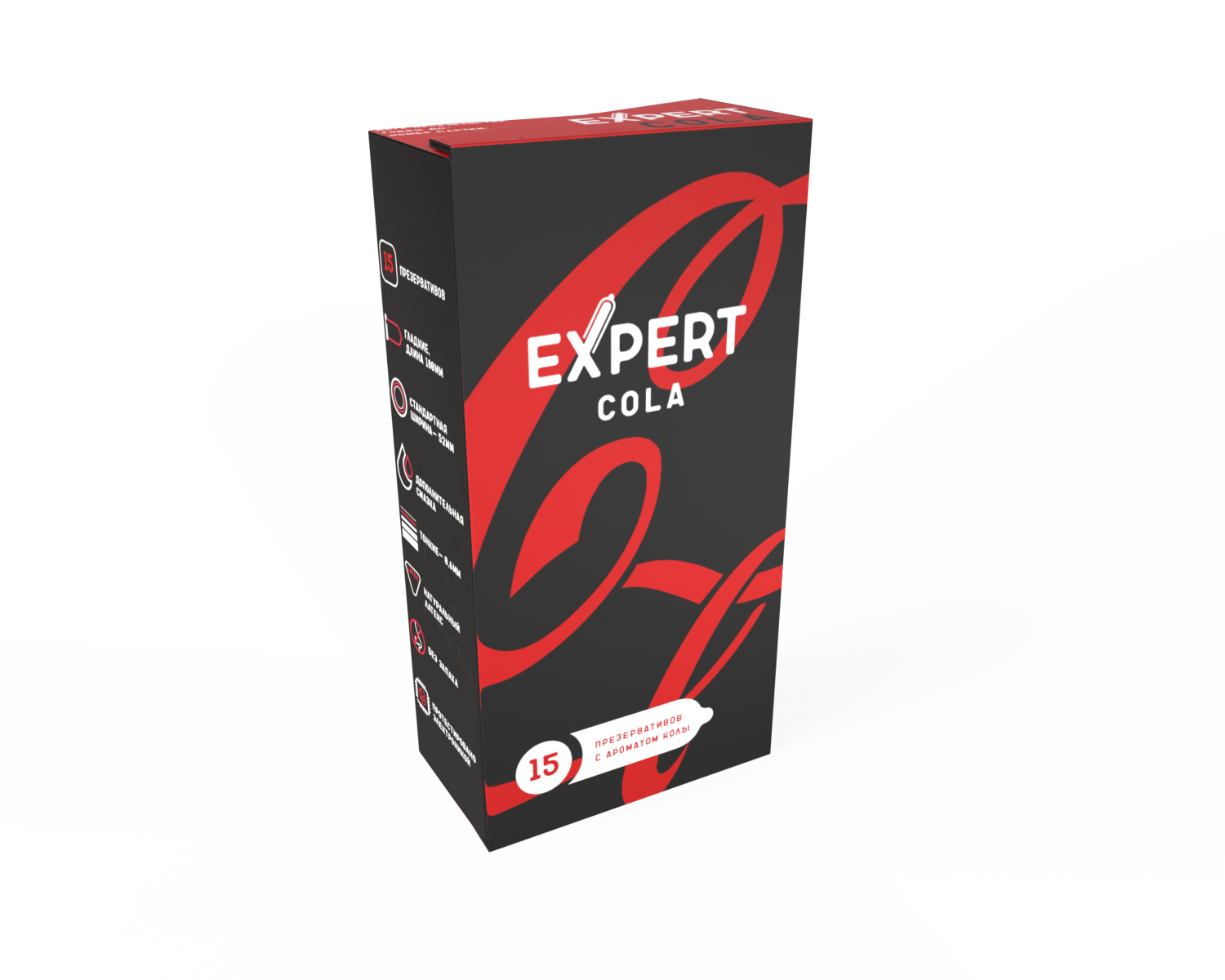 Презервативы EXPERT Cola, аромат Колы, 15 шт_1