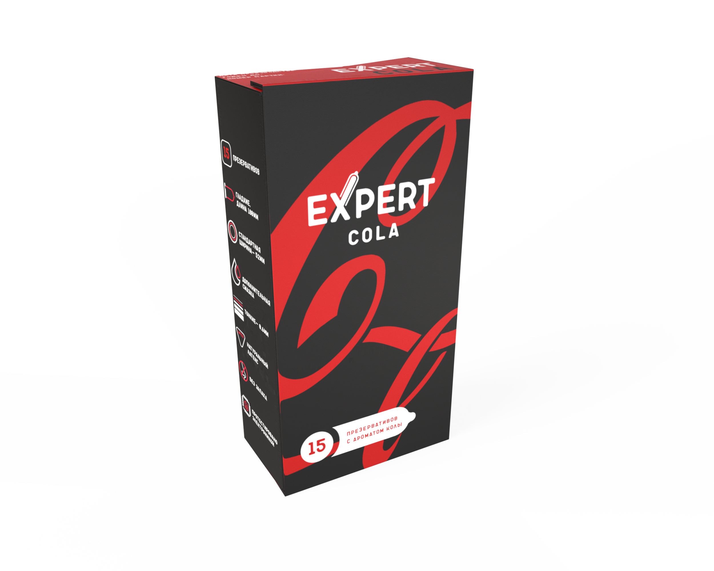 Презервативы EXPERT Cola, аромат Колы, 15 шт_1