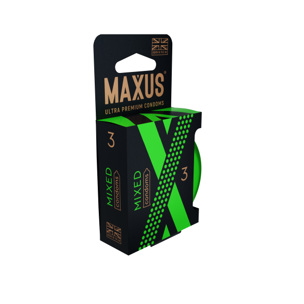 Презервативы MAXUS Mixed №3 в железном кейсе, набор X-Edition, 3 шт_2