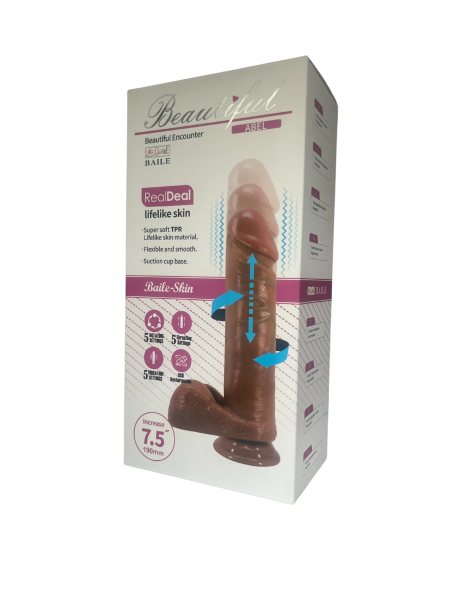 Вибратор с эффектом скользящей кожи Pretty Love BW-008017EA_1