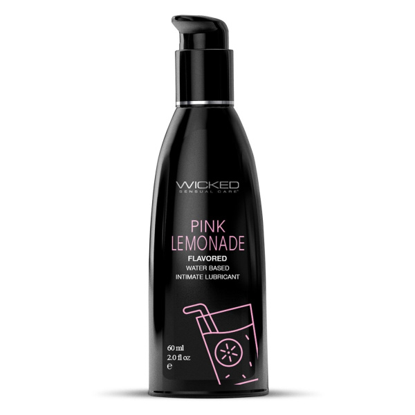 Лубрикант со вкусом розового лимонада WICKED AQUA Pink Lemonade 60 мл_1