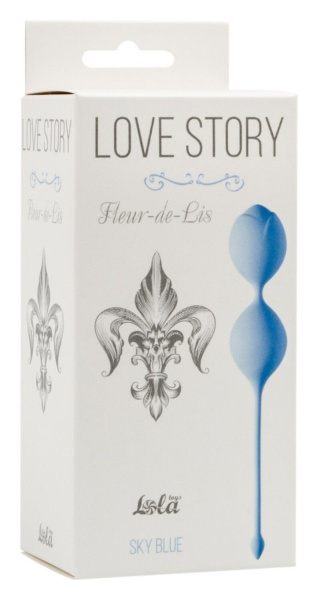 Вагинальные шарики Love Story Fleur-de-lis Sky Blue_3