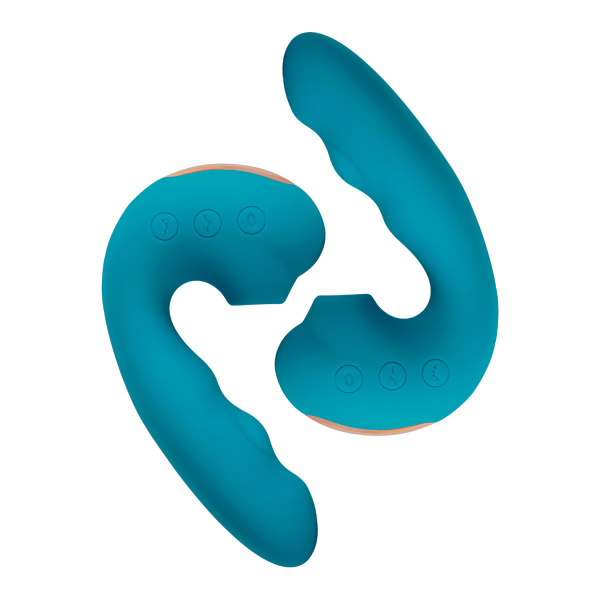 Вакуумный вибростимулятор BeYourLover Tara с постукиванием, голубой_5