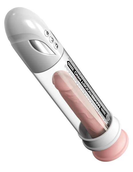 Помпа вакуумная автоматическая мужская Max Boost Pro Flow, белая_5