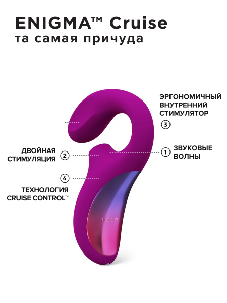 Lelo Enigma Cruise - ультразвуковой массажер с двойной стимуляцией, 14 см_4