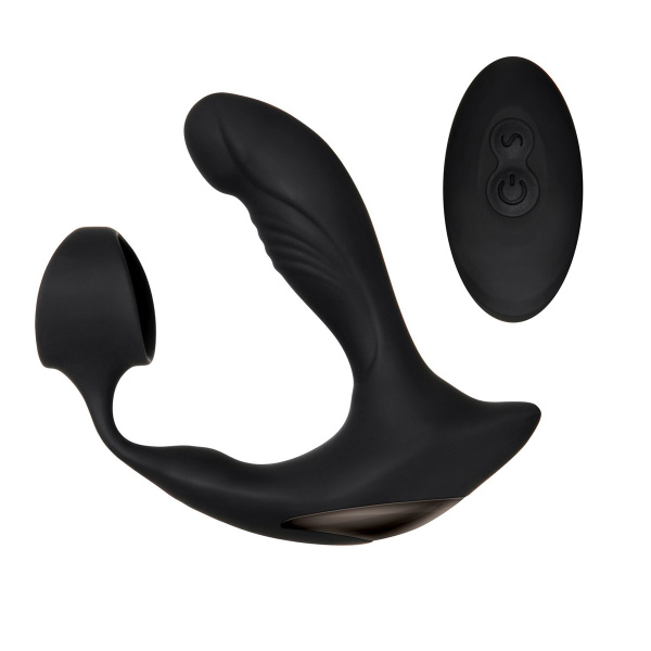 Zero Tolerance STRAPPED & TAPPED Вибромассажер простаты с эрекционным кольцом и пультом ДУ_1