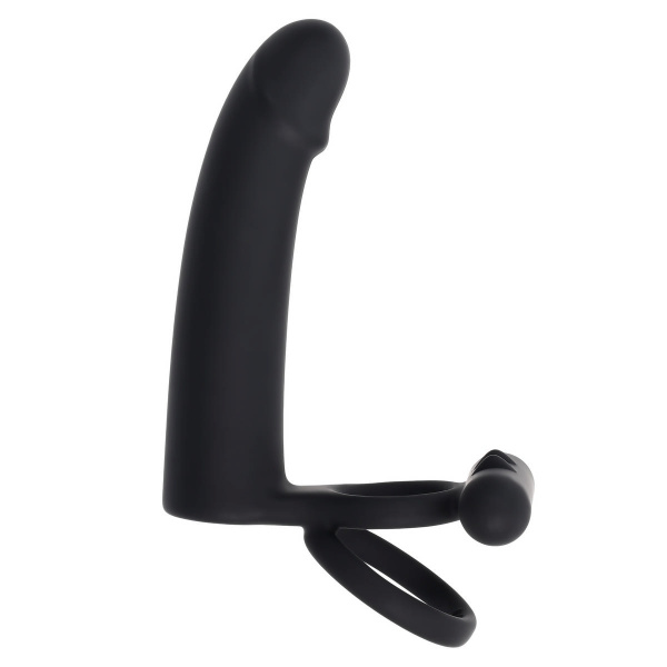 Эрекционное виброкольцо с вибростимулятором для двойного проникновения Full Swing_5