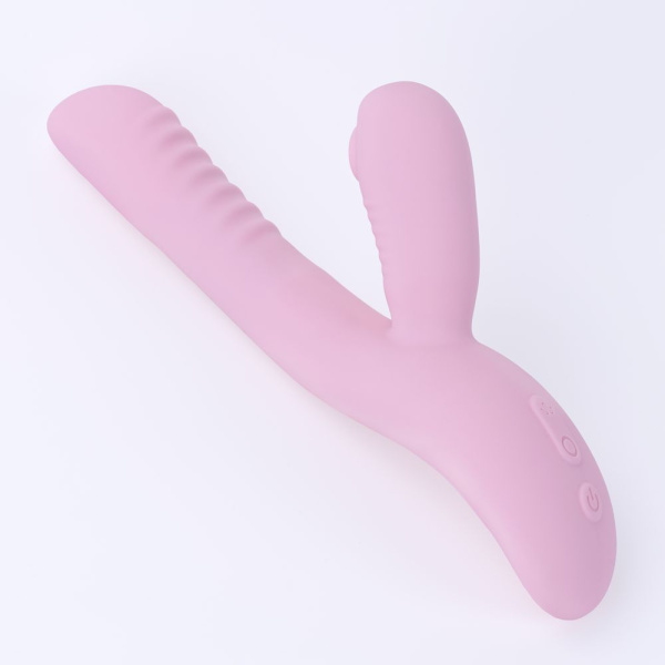 Вибратор Selove Caress с клиторальной стимуляцией, розовый_5