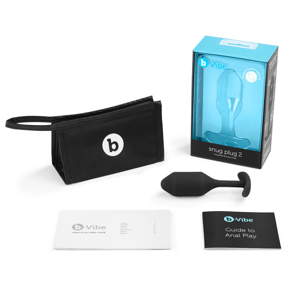 Профессиональная пробка для ношения B-vibe Snug Plug 2 черный_3