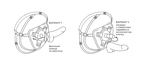 Пояс strap-on универсальный красный, арт. 9855_2