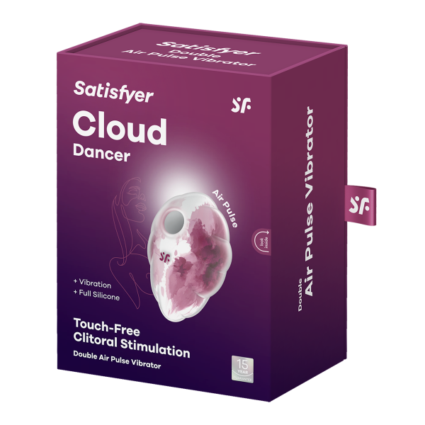 Вакуумный стимулятор клитора Satisfyer Cloud Dancer, красный_2