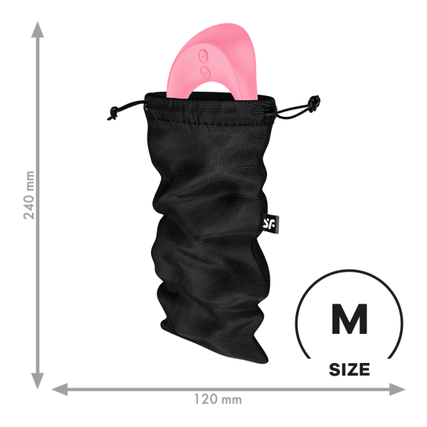 Мешочек для хранения вибромассажера Satisfyer Treasure Bag M (black)_3
