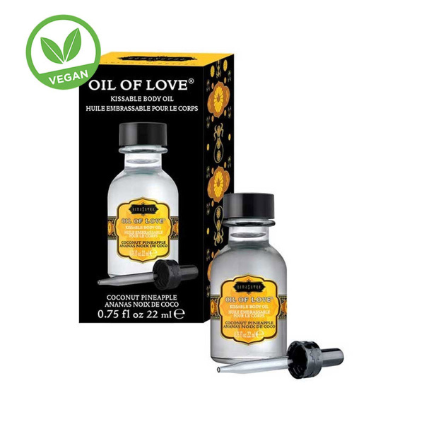 Согревающее масло для эрогенных зон Oil of Love coconut pineapple 22 мл_1
