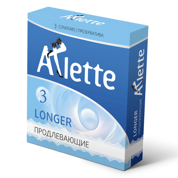 Презервативы ''Arlette'' №3, Longer Продлевающие  3 шт._2