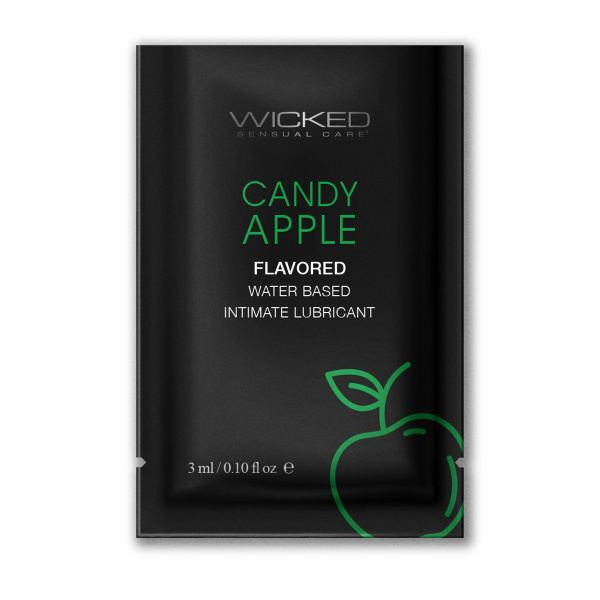 Лубрикант со вкусом сахарного яблока WICKED, 3 мл в саше_2
