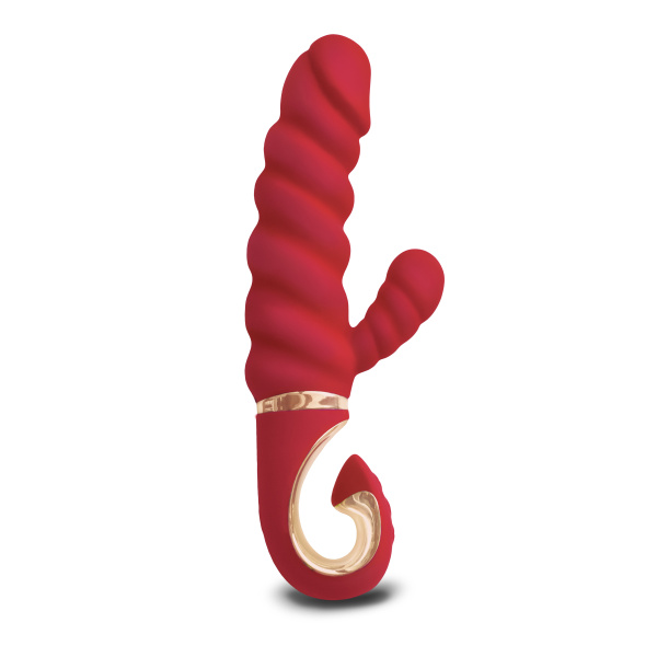 Gvibe Gcandy Mini - Витой вибратор с клиторальным стимулятором, 19х3.5 см_2