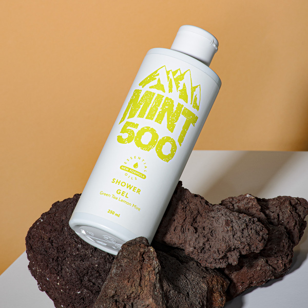 Увлажняющий гель для душа Mint500 Shower Gel Green Tea Lemon Mint 250 мл_4