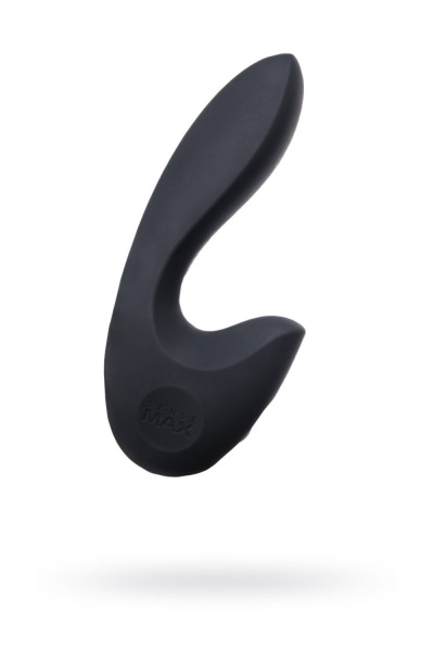 Нереалистичный вибратор Sense Max  , Силикон, Чёрный,16 см_1