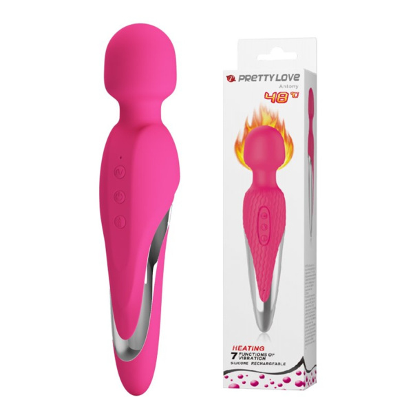 PrettyLove AntonyHeating Вибромассажер с функцией нагрева среднего размера_1