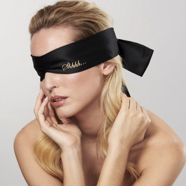 Повязка на глаза Bijoux Indiscrets SHHH - BLINDFOLD черная_1