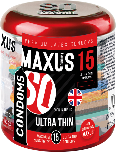 Презервативы MAXUS Ultra thin №15 в железном кейсе, ультратонкие, 15 шт_2