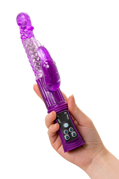 Вибратор с клиторальным стимулятором TOYFA A-Toys High-Tech fantasy, TPR, фиолетовый, 24 см_3