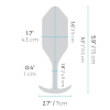 Пробка для ношения с вибрацией черная B-Vibe Vibrating Snug Plug 4_3