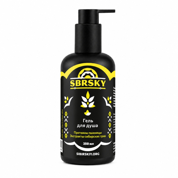 Мужской ежедневный гель для душа «Лайм & Имбирь» 250 мл Sbrsky Shower Gel_2