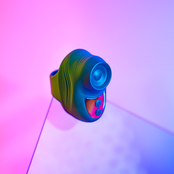 Клиторальный стимулятор на палец Love to Love KISSCOOL - IRIDESCENT TEAL_1