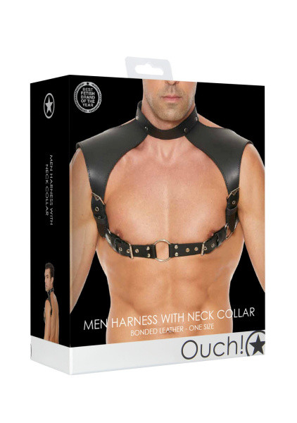 Мужская сбруя (портупея) Men Harness with Neck Collar_1