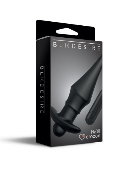 Перезаряжаемая анальная пробка №08 Cone-shaped butt plug_1