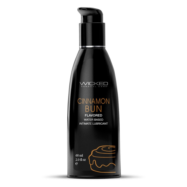 Лубрикант со вкусом булочки с корицей WICKED AQUA Cinnamon Bun 60 ml_1
