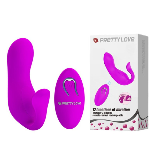 Baile PrettyLove Виброяйцо с пультом ДУ для пар_1