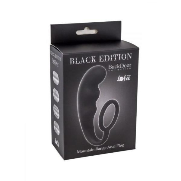Анальный стимулятор с эрекционным кольцом Mountain Range Anal Plug Black 4218-01Lola_1