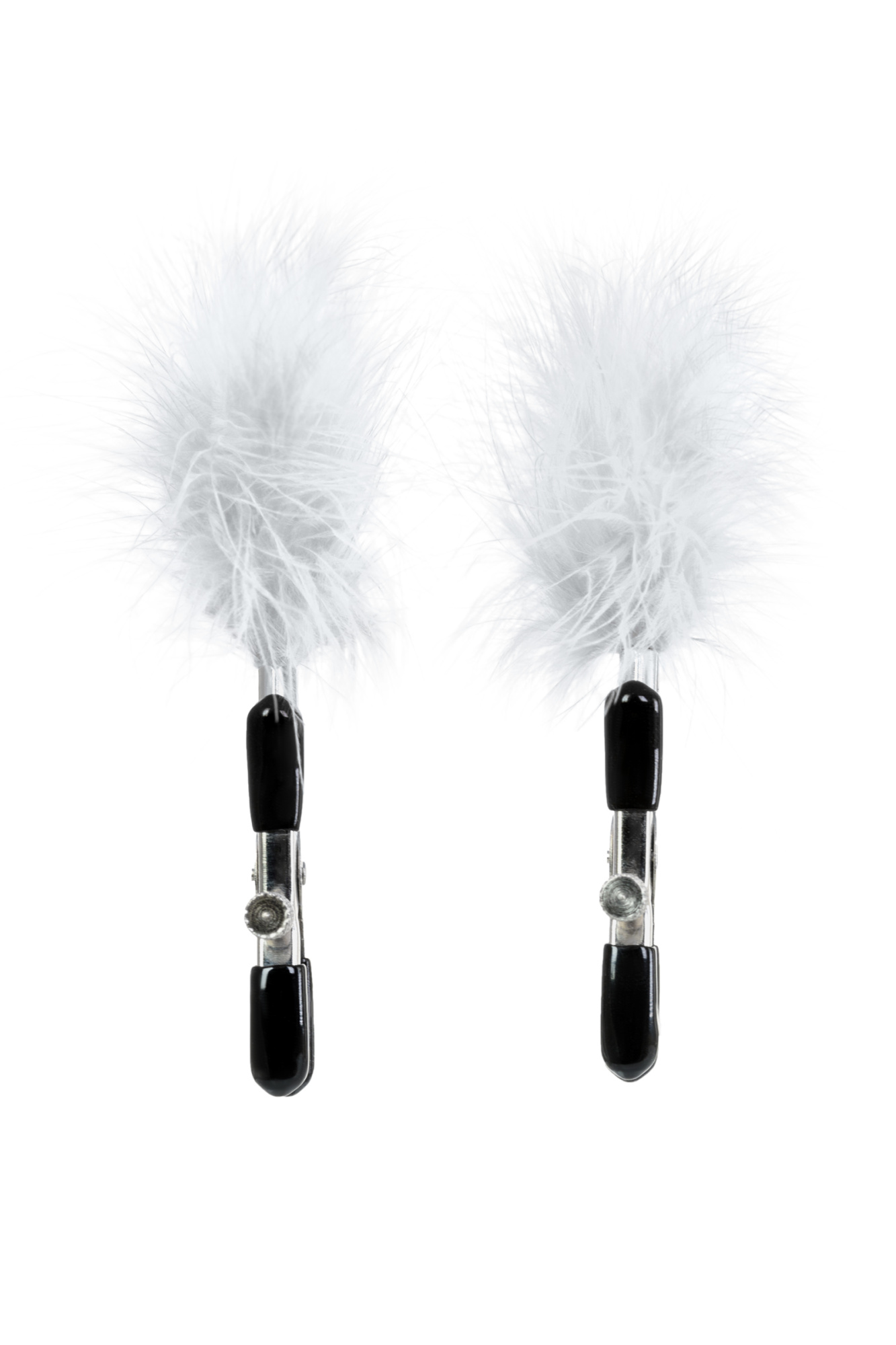 Зажимы для сосков TOYFA Theatre, металл с пухом_7