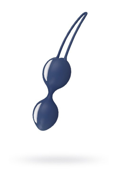 Шарики вагинальные Fun Factory SMARTBALLS DUO, силикон, синие, 17 см_4