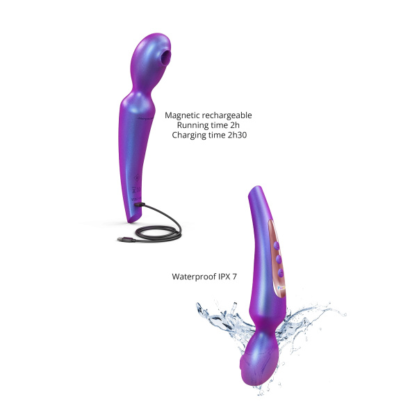 Ванд с клиторальной стимуляцией Love to Love PLEASER - IRIDESCENT NIGHT_5