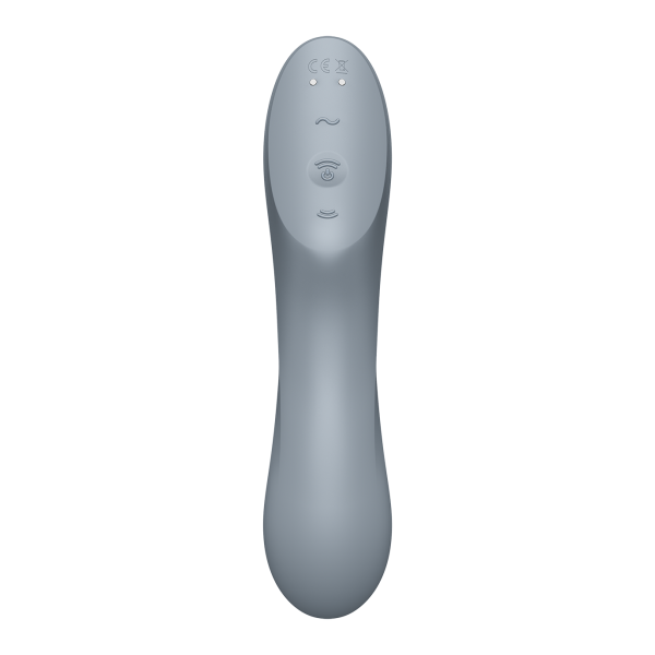Вакуумно-клиторальный вибромассажер Satisfyer Curvy Trinity 3, серый_4